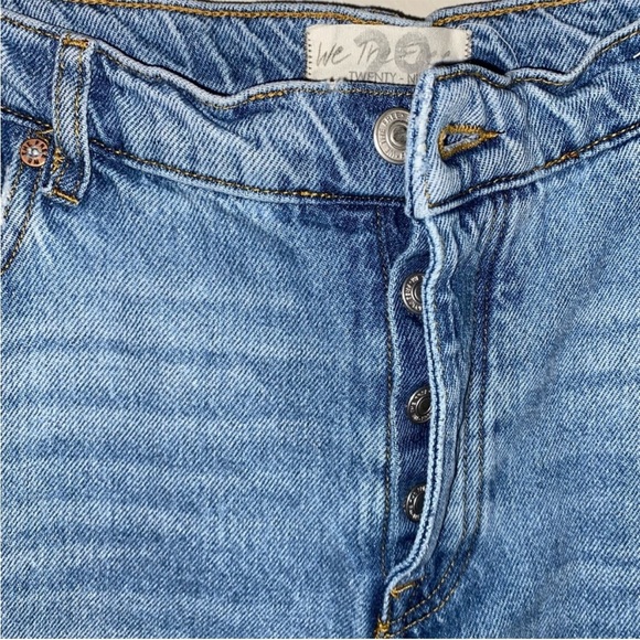Free People We The Free Long Lines Slit Straight Jean Women’s Denim Flare SZ 29 - Picture 7 of 13